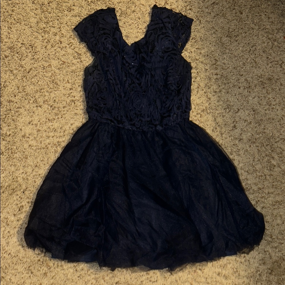 Elegant Navy Blue Women’s Dress